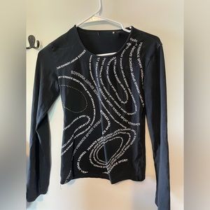 Versace sport long sleeve cotton t shirt missing tags womens XS/small